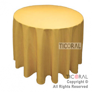 MANTEL LISO HS2201-13 ORO 213CM DIAM PLASTICO x 1